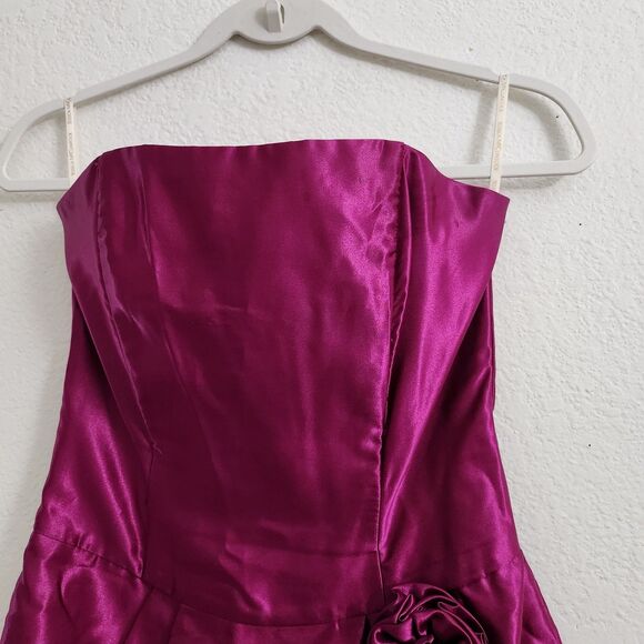 Jessica McClintock for‎ Gunne Sax Dress 5 Pink Mini Strapless Cocktail Prom - Picture 3 of 9